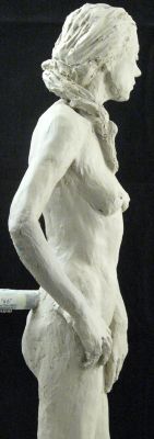 全身裸体女郎右侧近照 full body girl right close view
