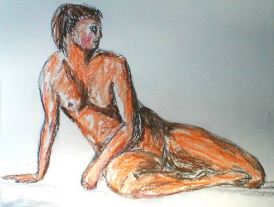 左倾的女模特 Female Leaning Left
